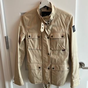 Belstaff Beige Waxed Trailmaster Jacket Sz 42